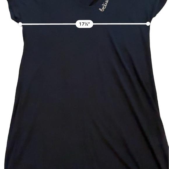 Junk Food x Disney t-shirt dress with embroidered “believe” at neckline - Picture 8 of 8